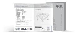 This image is of lab grown diamond mini report with proportions provided by SGL labs.