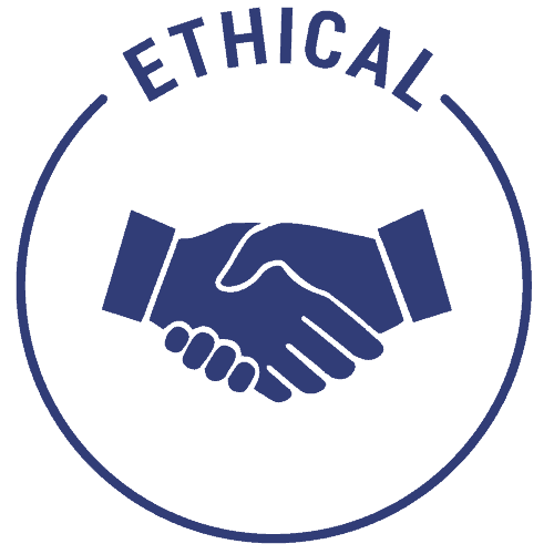 This icon is used to show the ethical practices by SGL labs.