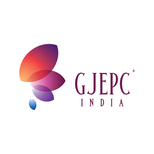 This logo is used to denote the collaboration between the SGL labs and the Gem & Jewellery Export Promotion Council - GJEPC India.