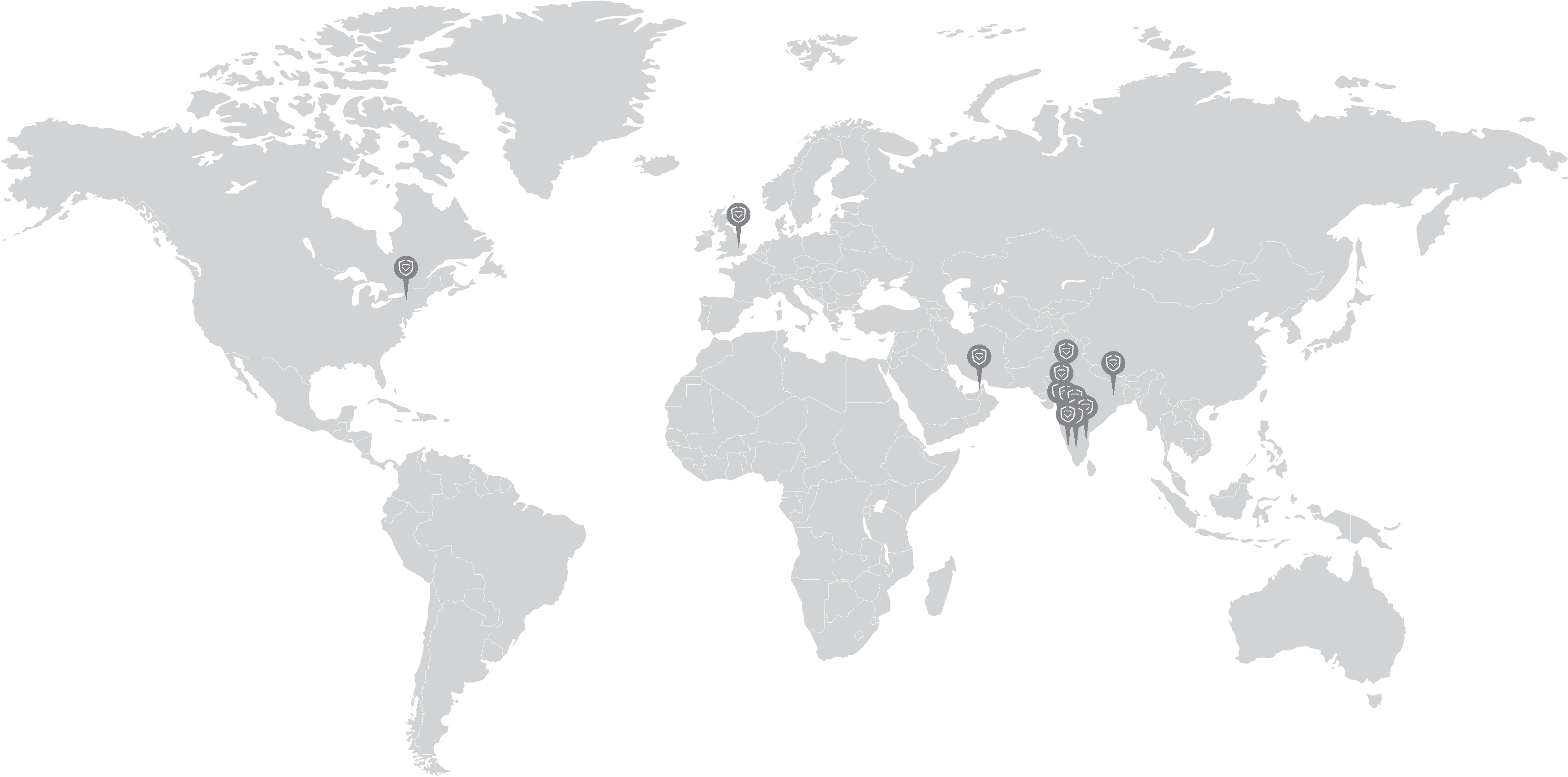 This image is used to show the global appearance of SGL labs. SDL labs has 16 centres operating across the globe.