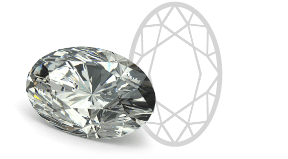 With 56 facets, elongated shape, and maximum brilliance, oval diamonds are teh best.