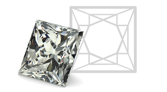 Princess shape diamonds comes in a square or rectangular shape with almost 76 facets to ensure maximum sparkle.