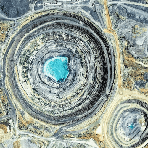 Situated in the west of Francistown, Central Botswana is the diamond mine of Orapa.