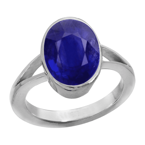 Image of a neelam gemstone ring.