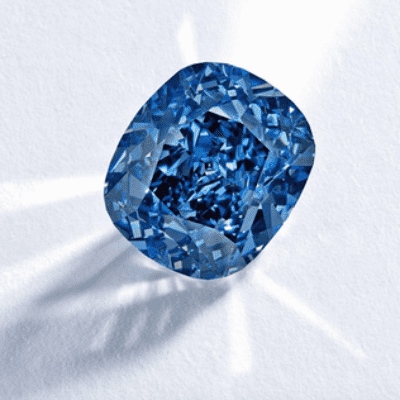 The blue diamond is a flawless 13.22 carats pear-shaped diamond. It is one of the most expensive diamonds in the world.