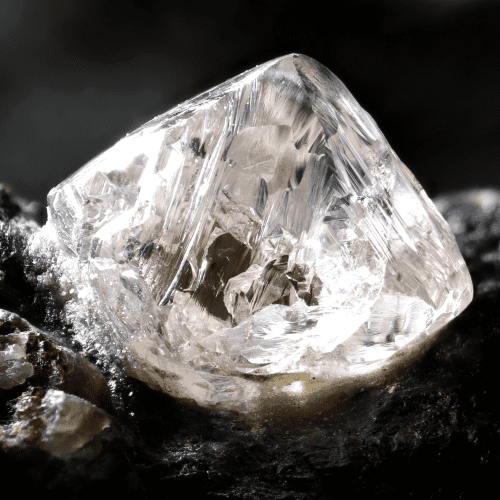 Raw diamond image to showcase historry of diamonds